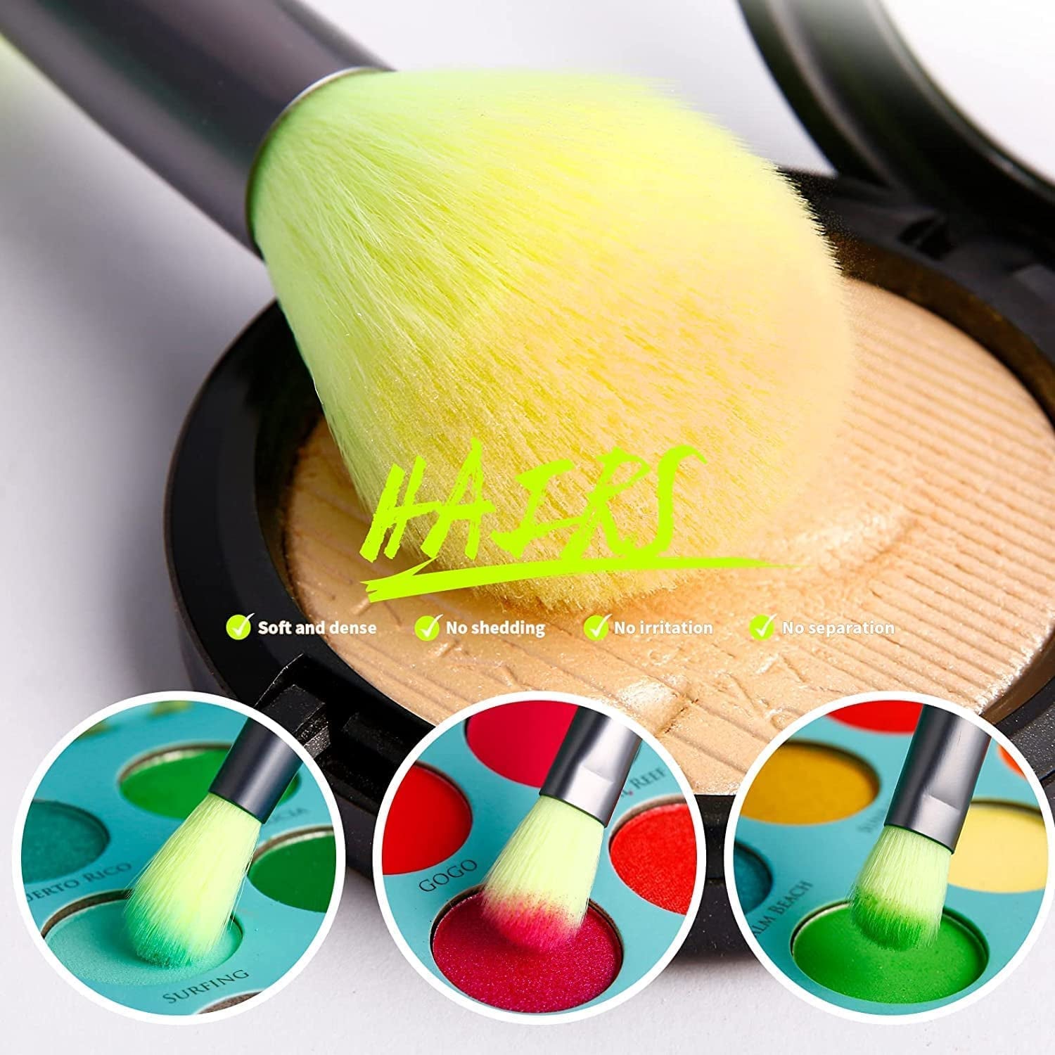 Docolor Pinselset Makeup 15 Stück Professionelle Make up Pinsel Set Premium Synthetische Kabuki Foundation Blending Pinsel